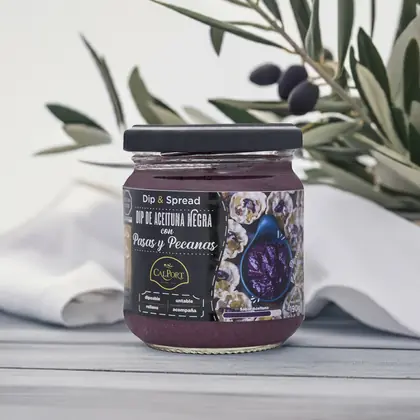 Dip de aceituna negra, pasas y pecanas 190 g