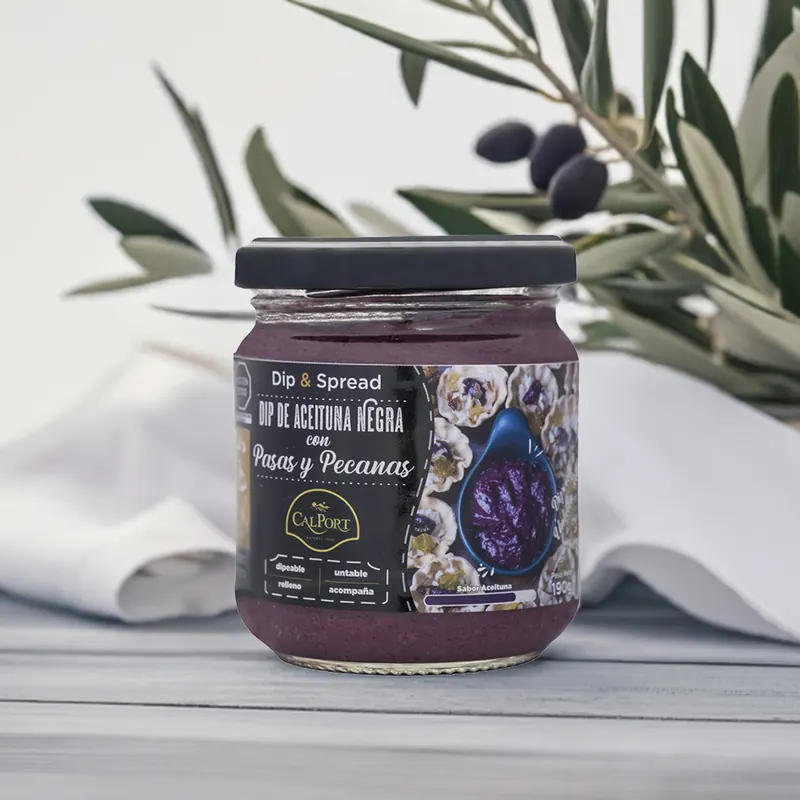 Dip de aceituna negra, pasas y pecanas 190 g