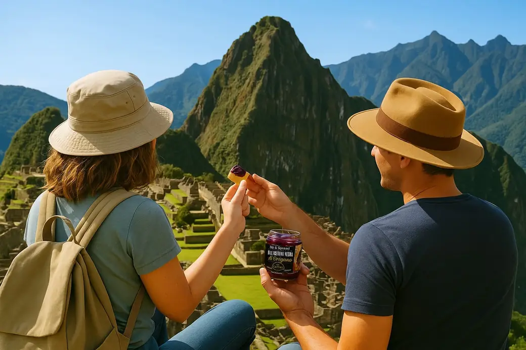 Pareja disfrutando dips Calport
